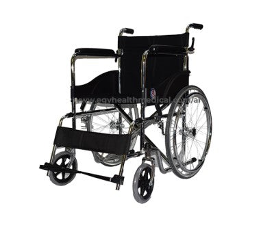 كرسى متحرك طبى لوكس يتحمل وزن 120 كيلو - Luxury medical wheelchair that can support up to 120 kg