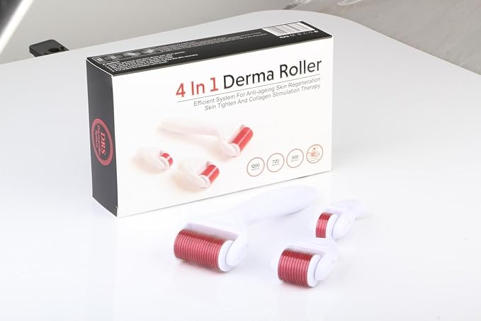 ديرما رولر 4 في 1 للعناية وتجديد البشرة | 4 in 1 Derma Roller Skin Care System
