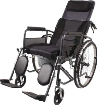 كرسى تواليت يفرد سرير - A toilet chair unfolds into a bed
