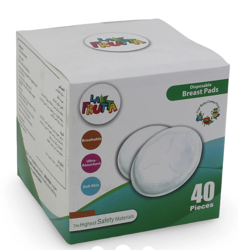 (La Frutta) - وسادات ثدي للاستخدام مرة واحدة 40 قطعة Disposable Breast Pads
