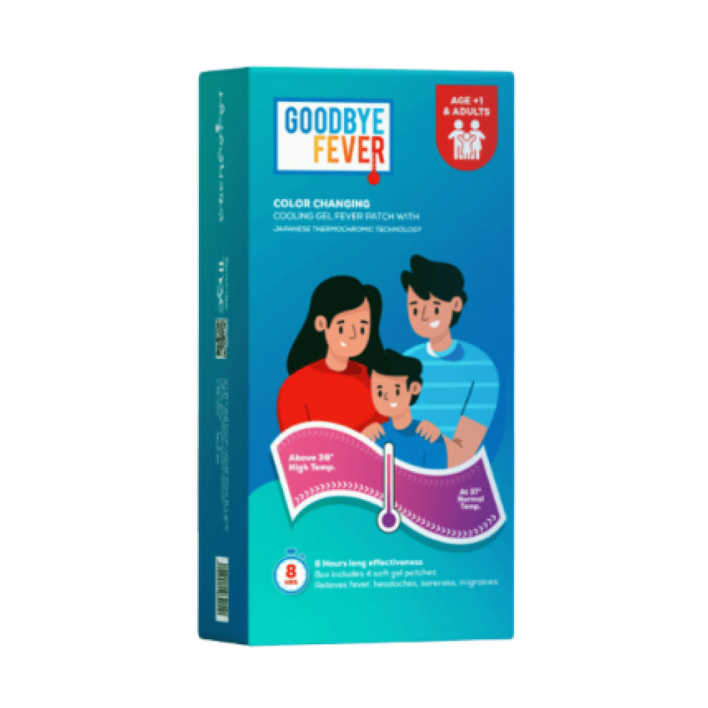 كمادة خافضة للحرارة متغيرة اللون( GoodBye Fever )