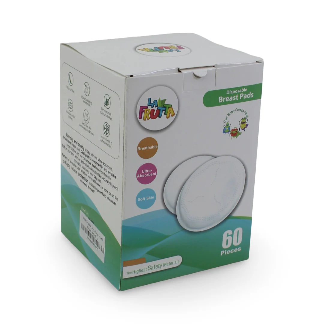 (La Frutta) - وسادات ثدي للاستخدام مرة واحدة 60 قطعة Disposable Breast Pads