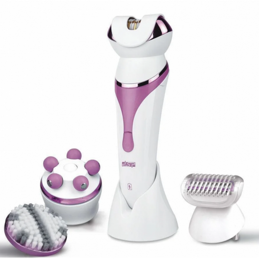 جهاز إزالة الشعر وتقشير البشرة 4 في 1 مقاوم للماء من DSP – DSP 4-in-1 Epilator & Exfoliation System
