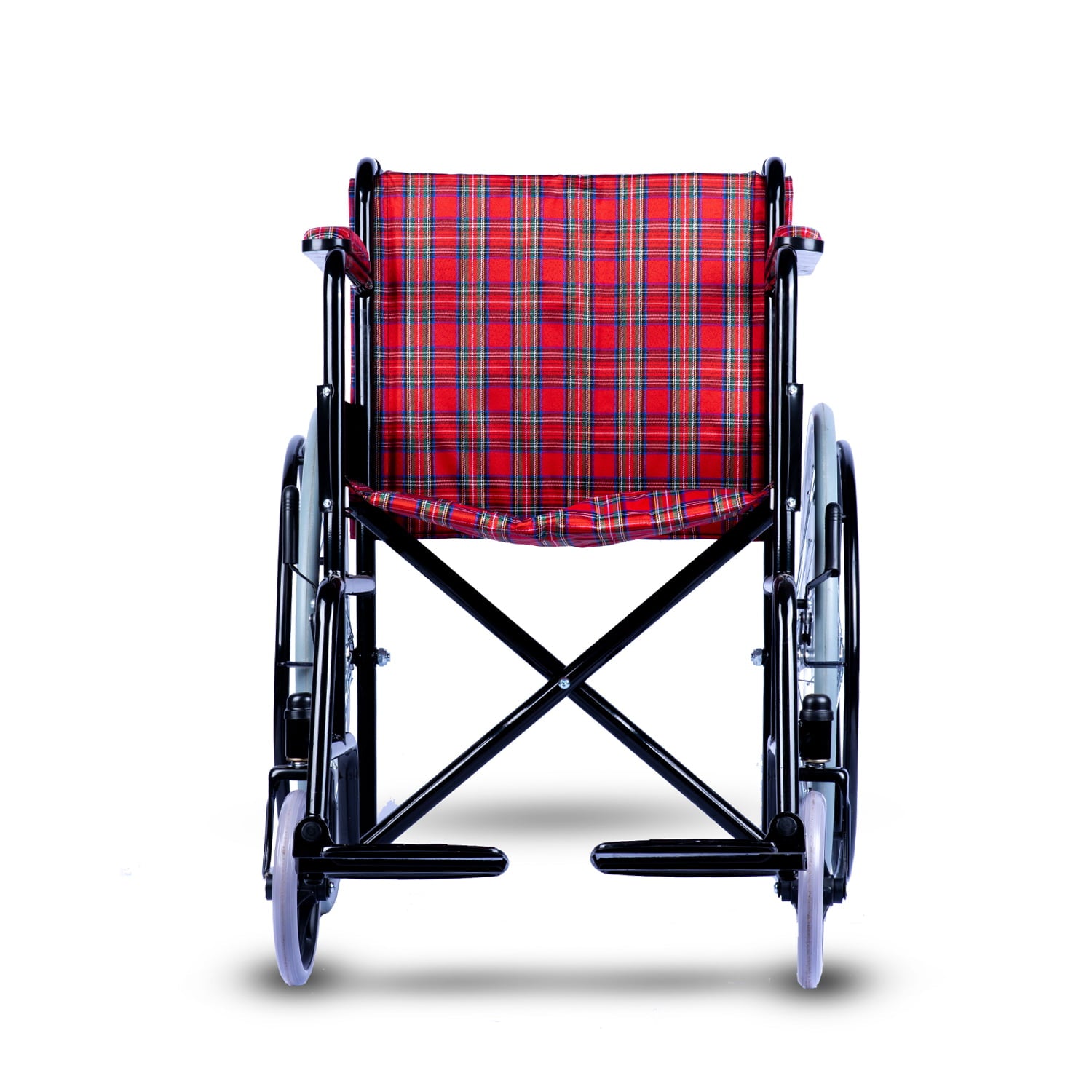 Lightweight folding medical wheelchair. كرسي طبي متحرك خفيف الوزن قابل للطي.