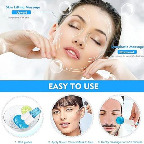 كرة كريستال لتدليك الوجه والجسم | Beauty Crystal Ball Facial & Body Massage Tool