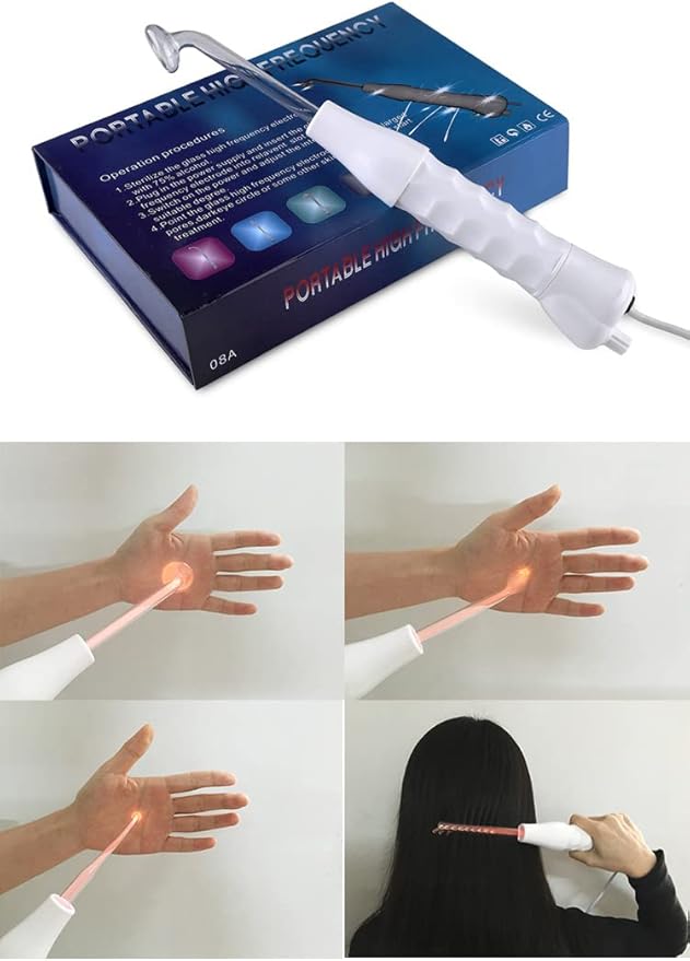 جهاز التردد العالي المحمول للعناية بالبشرة – Portable High Frequency Skin Care Device