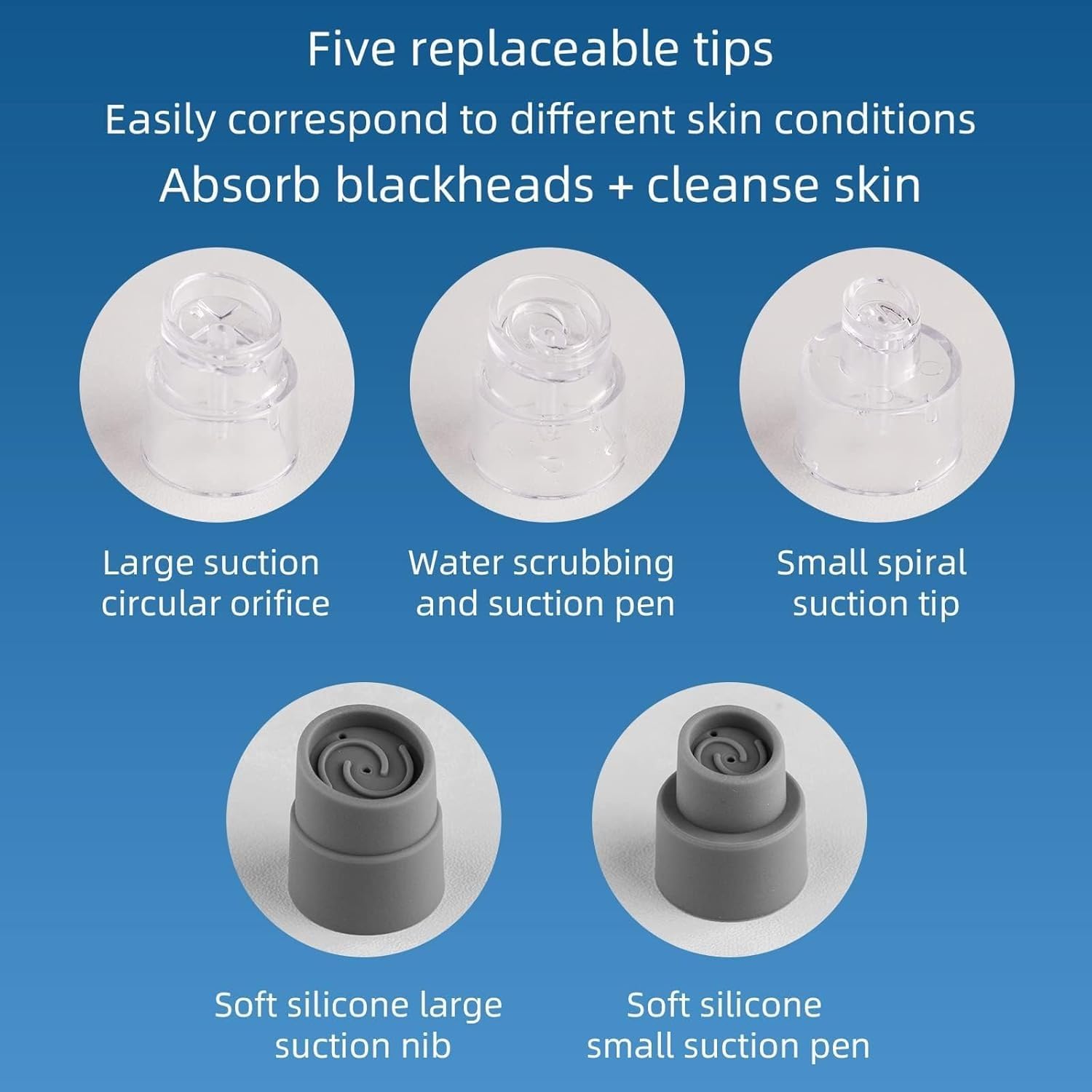 جهاز شفط الرؤوس السوداء الذكي لتنظيف البشرة – Smart Blackhead Remover Facial Device