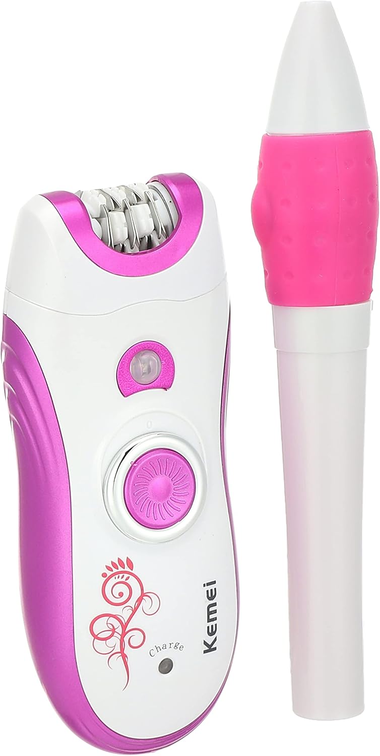 ماكينة إزالة الشعر Kemei 3×1 للسيدات – KM-3026 | Kemei 3-in-1 Ladies Hair Removal System – KM-3026