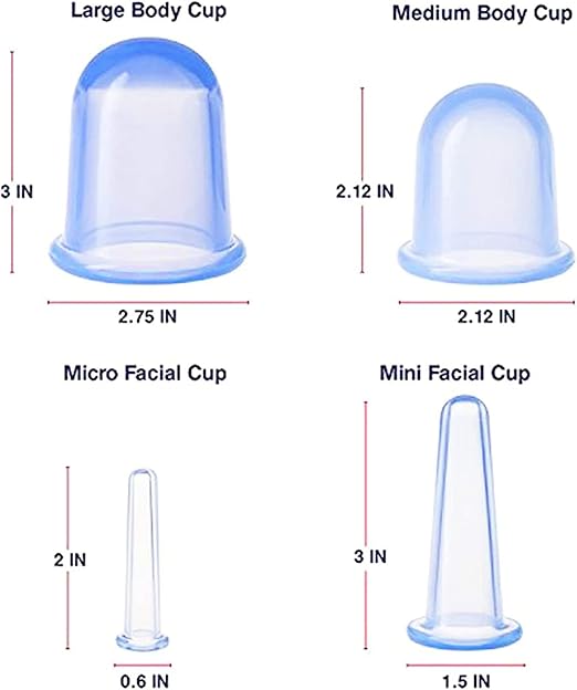 سيليكو كير طقم حجامة سيليكون | SilicoCare Silicone Cupping Set