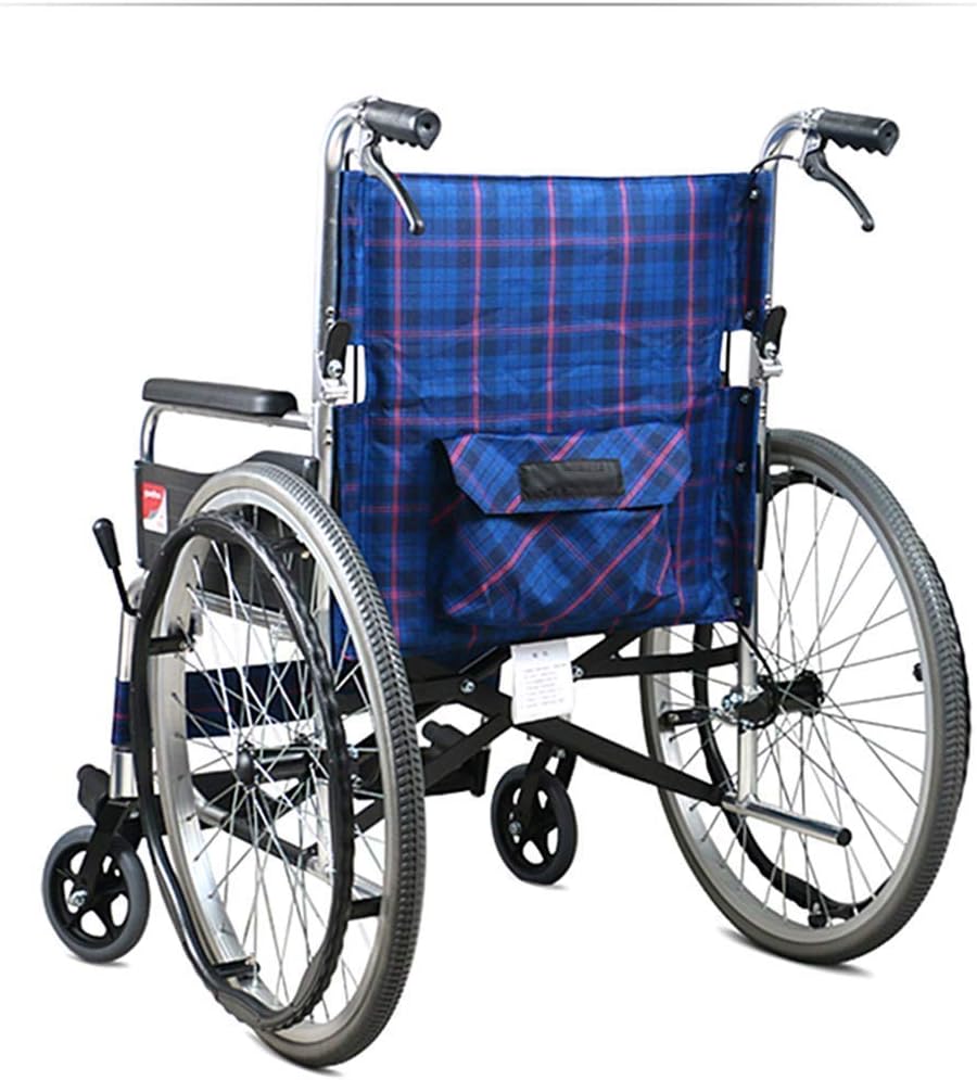 Lightweight folding medical wheelchair. كرسي طبي متحرك خفيف الوزن قابل للطي.