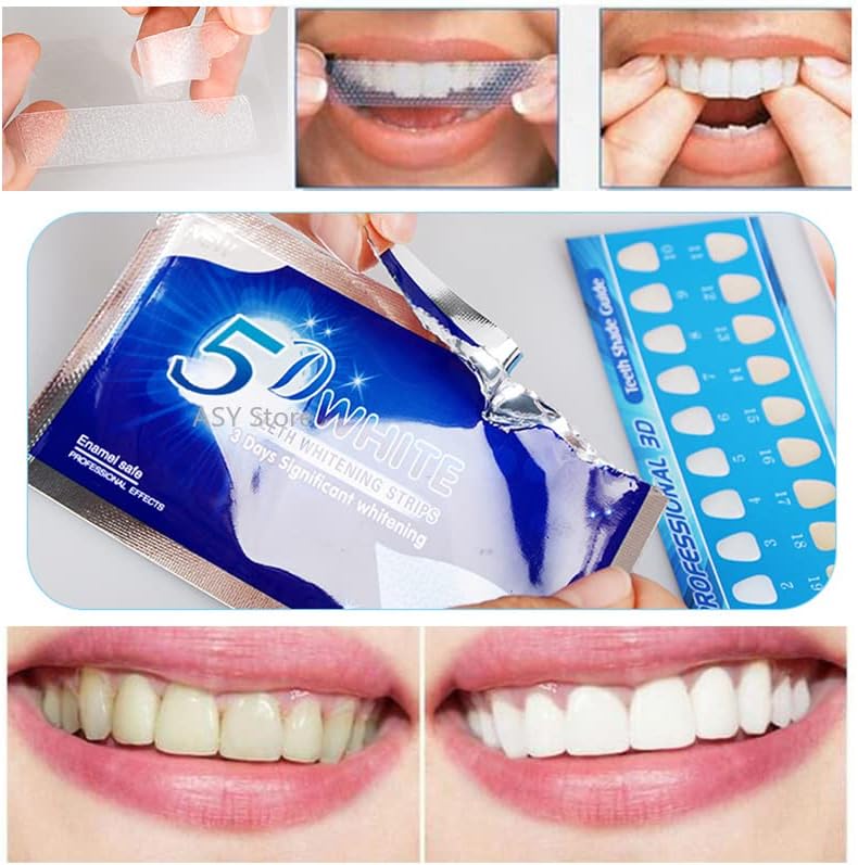 شرائط تبييض الأسنان 5D وايت | 5D White Teeth Whitening Strips
