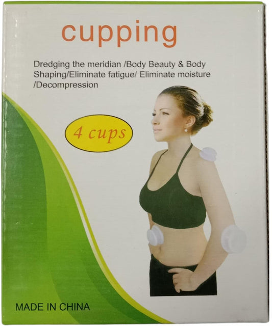 طقم الحجامة العلاجية 4 كاسات | Cupping Therapy Set – 4 Cups