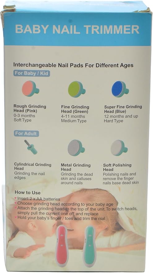 مبرد أظافر الأطفال الآمن والهادئ – Safe & Quiet Baby Nail Trimmer