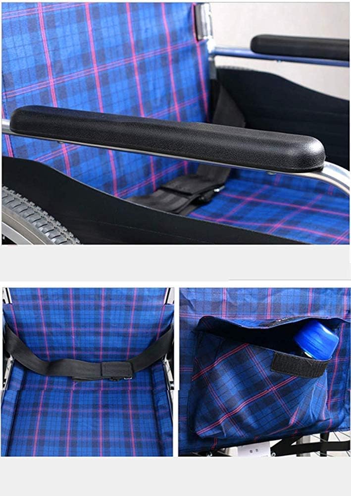 Lightweight folding medical wheelchair. كرسي طبي متحرك خفيف الوزن قابل للطي.