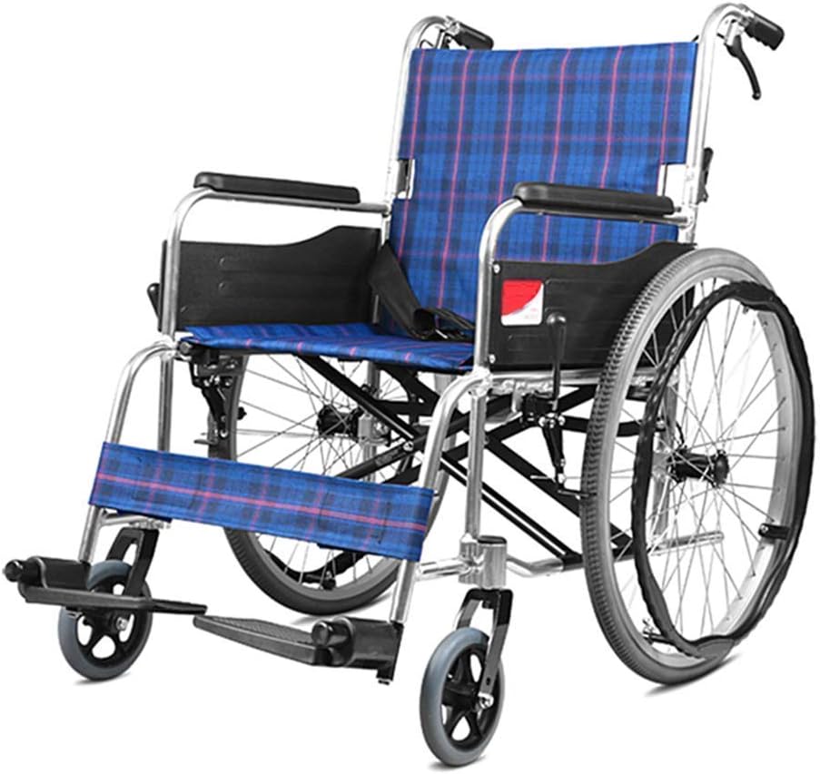 Lightweight folding medical wheelchair. كرسي طبي متحرك خفيف الوزن قابل للطي.