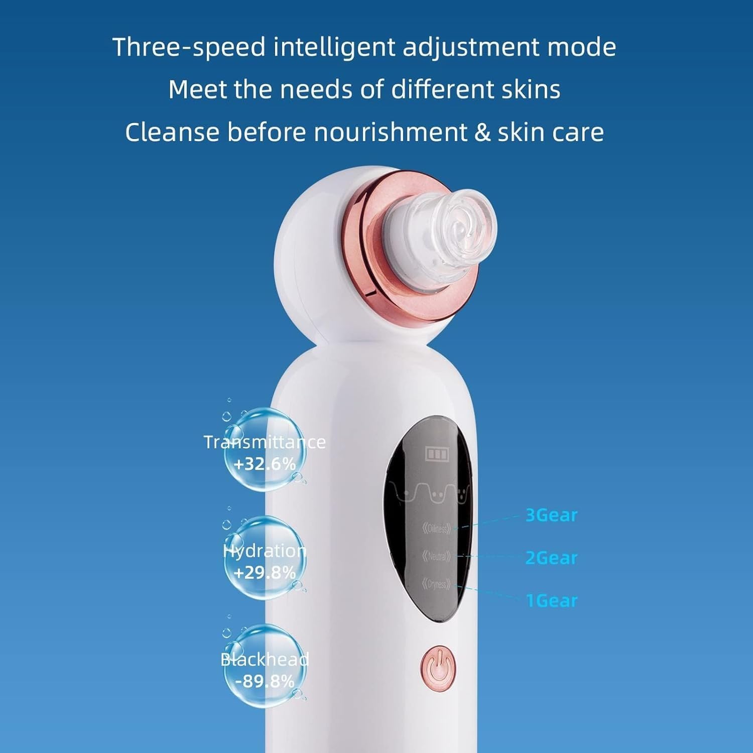جهاز شفط الرؤوس السوداء الذكي لتنظيف البشرة – Smart Blackhead Remover Facial Device