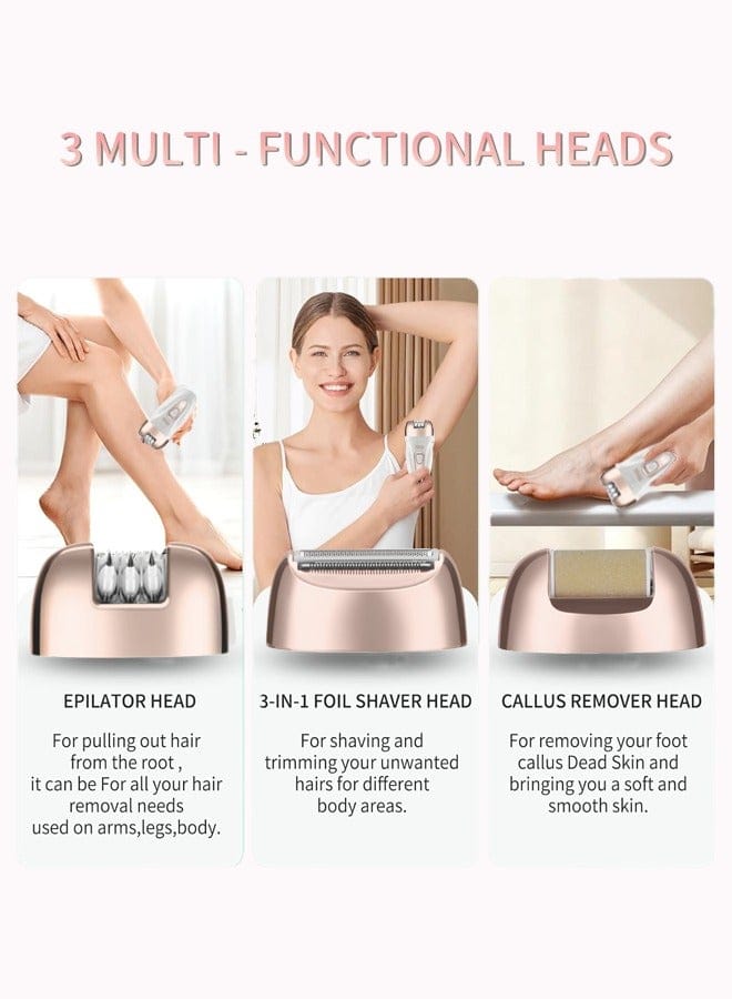ماكينة إزالة الشعر النسائية 3×1 من DSP مع الحلاقة والتقشير – DSP 3-in-1 Ladies Hair Removal, Shaving & Dermabrasion Grooming Kit