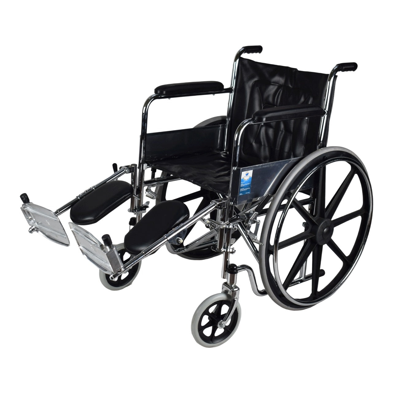 كرسى متحرك طبى بمساند ارجل مرتفعة مثالى لحالات الكسور وما بعد العمليات - Medical wheelchair with elevated leg rests, ideal for fracture cases and post-surgery recovery