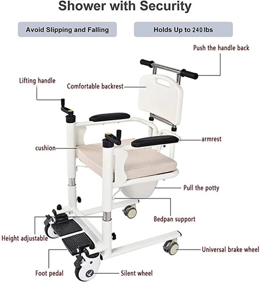 كرسى رفع ونقل المرضى - Patient lifting and transfer chair