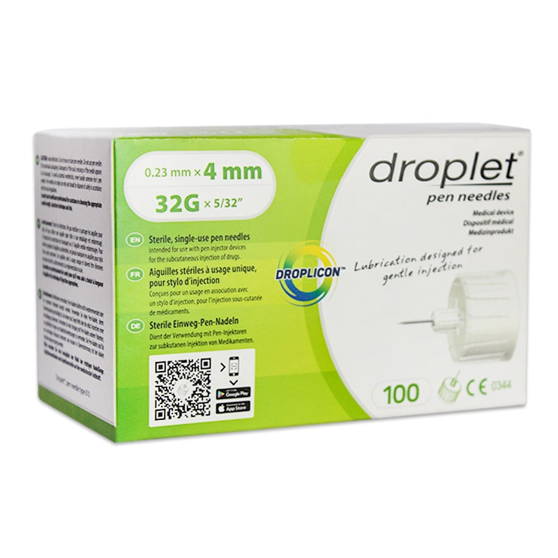 سنون انسولين ( DROPLET ) 32G 4 mm