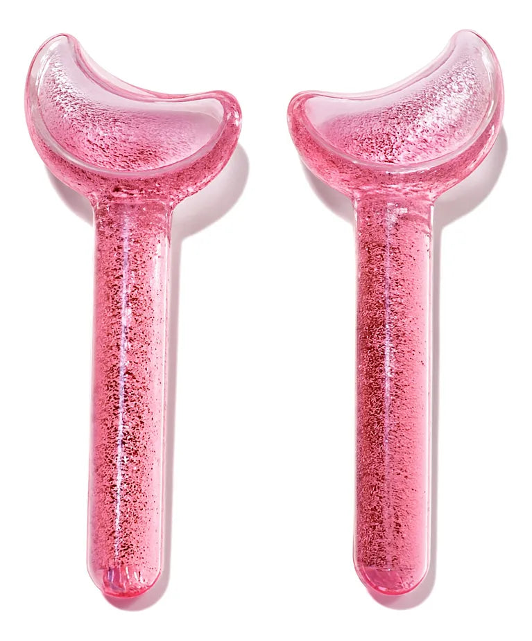 كرات ثلج للوجه على شكل قلب | Heart-Shaped Ice Globes for Facial Cooling & Massage
