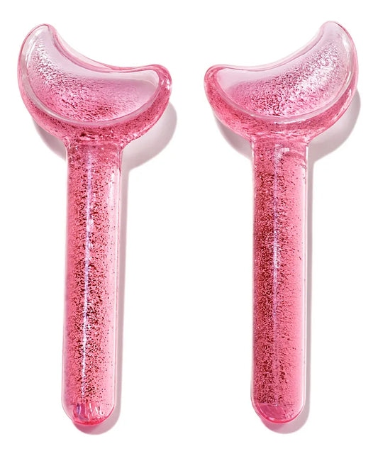 كرات ثلج للوجه على شكل قلب | Heart-Shaped Ice Globes for Facial Cooling & Massage