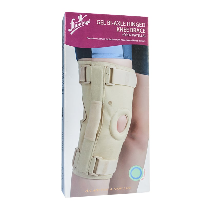 جبيرة الركبه المفصليه | Gel Bi-Axle Hinged Knee Brace ( flamingo )