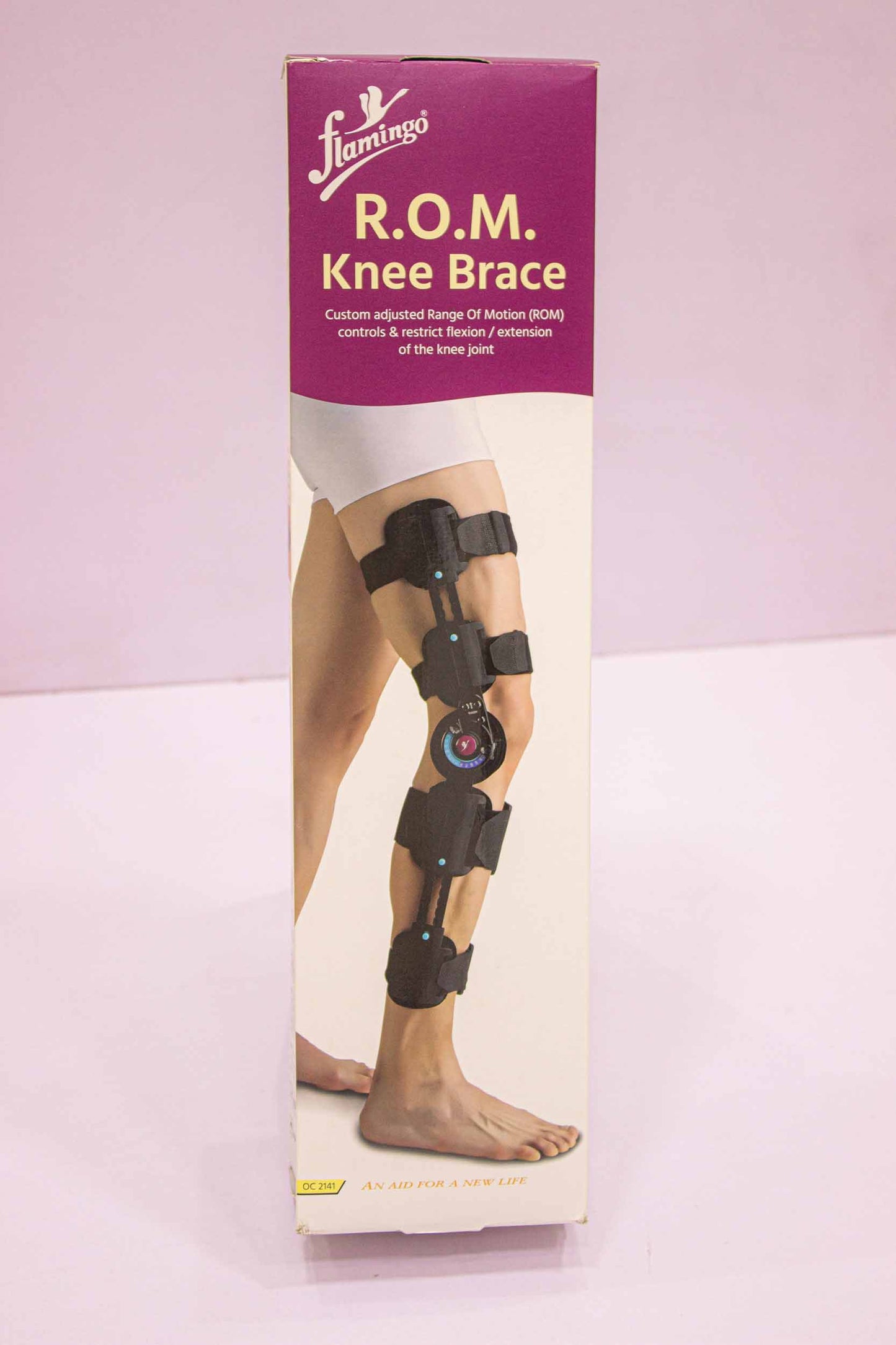 Flamingo R.O.M knee Brace. دعامة عداد للركبة flamingo  R.O.M.