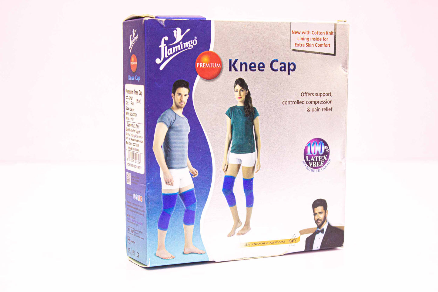 Flamingo Premium Knee Cap. فلامنجو ركبة شراب زرقاء
