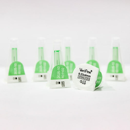 سنون انسولين ( VERIFINE ) ( قطعة 100 ) 32G 4 mm