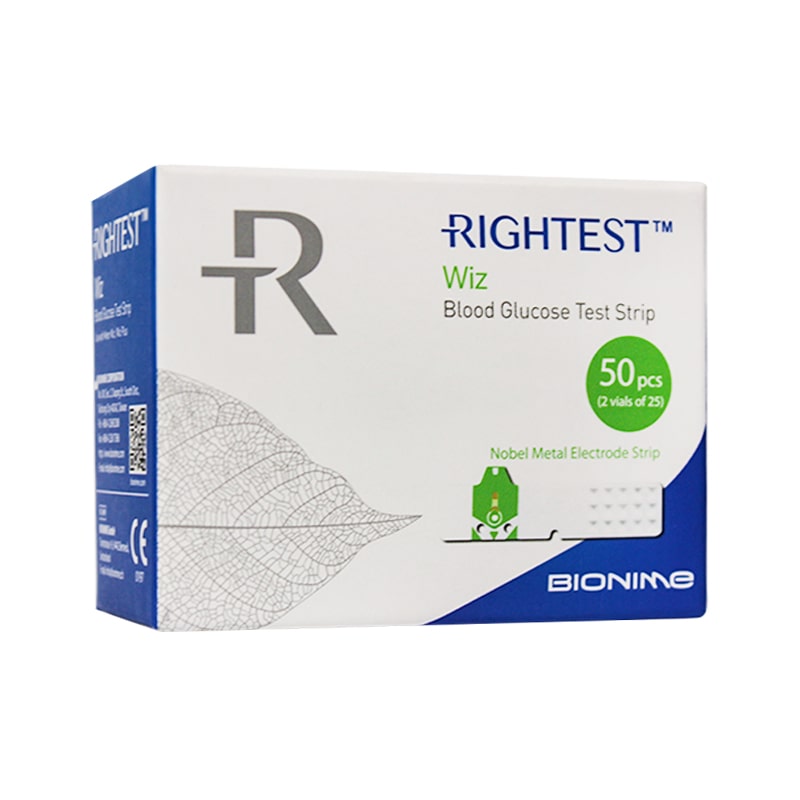 شرائط سكر ( RIGHTTEST WIZ ) ( BIONIME ) 50 شريط