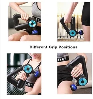 مسدس مساج احترافي للعضلات – Massage Gun مع 9 رؤوس تدليك لتخفيف الألم والاستشفاء العضلي