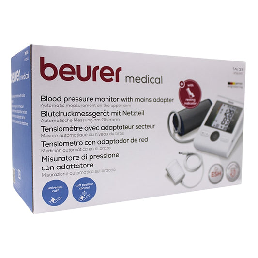 جهاز قياس ضغط الدم( Beurer BM 28 ) + محول كهرباء