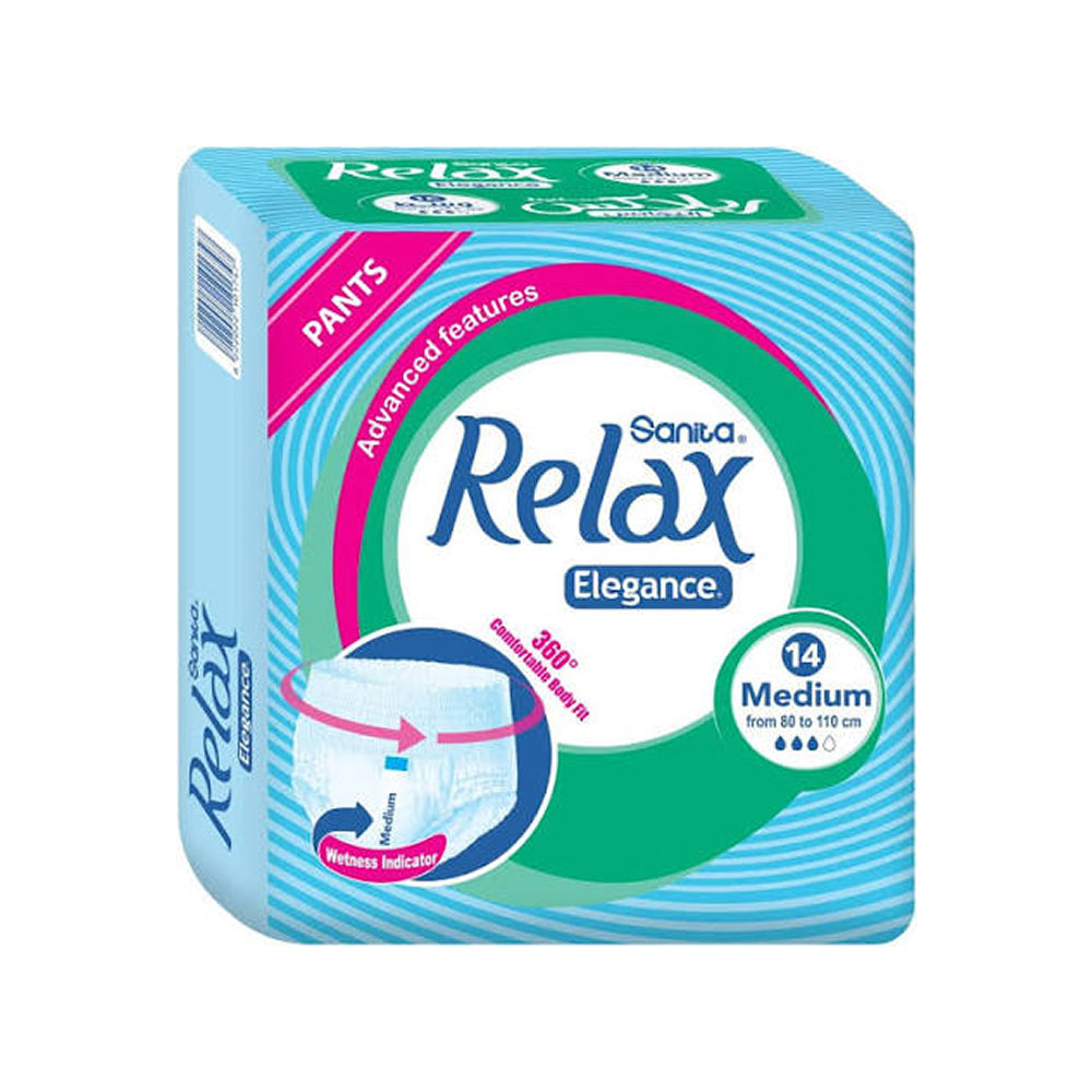 حفاضة لكبار السن شورت ( Relax ) – 14 قطعة Medium
