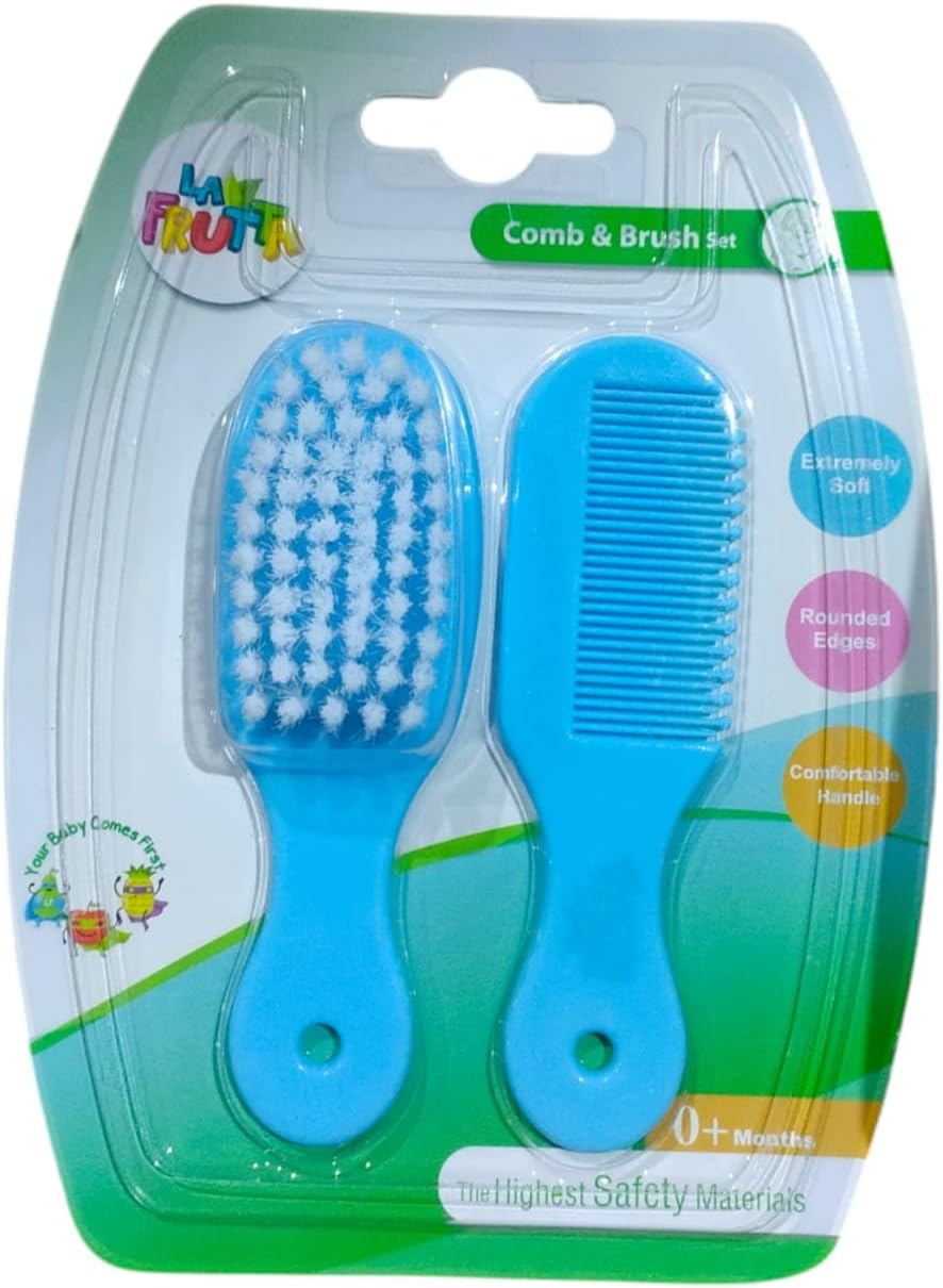 (La Frutta) - طقم مشط وفرشاة للأطفال SoftTouch Comb & Brush Set