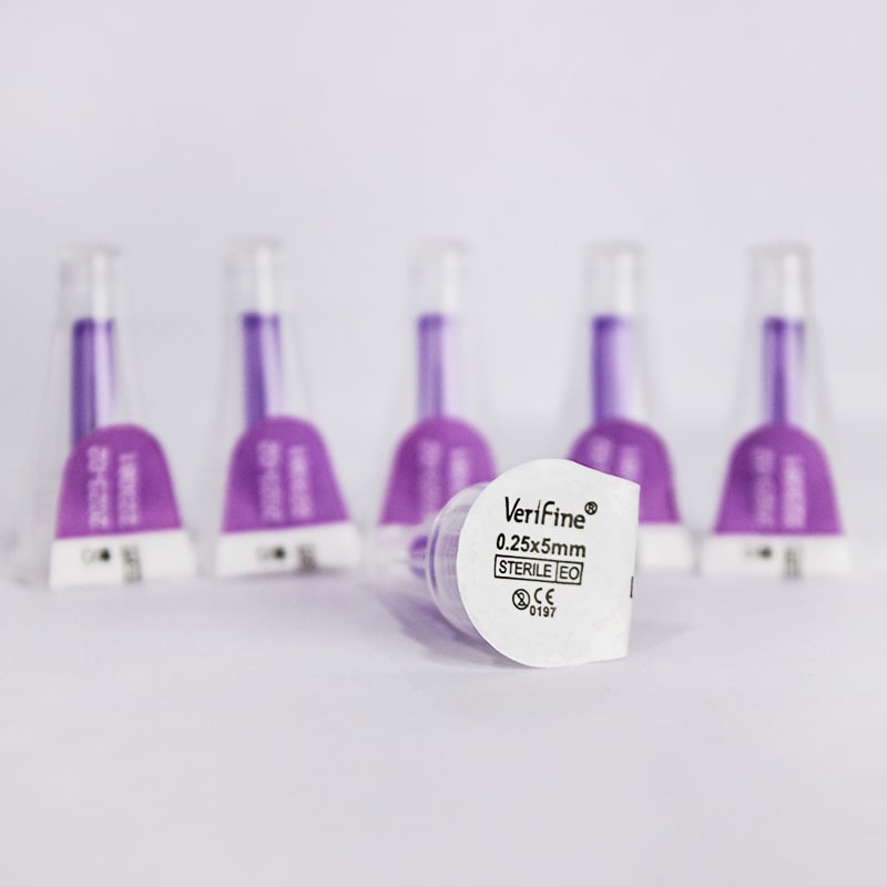 سنون انسولين ( VERIFINE ) قطعة 31G 5 mm - 100