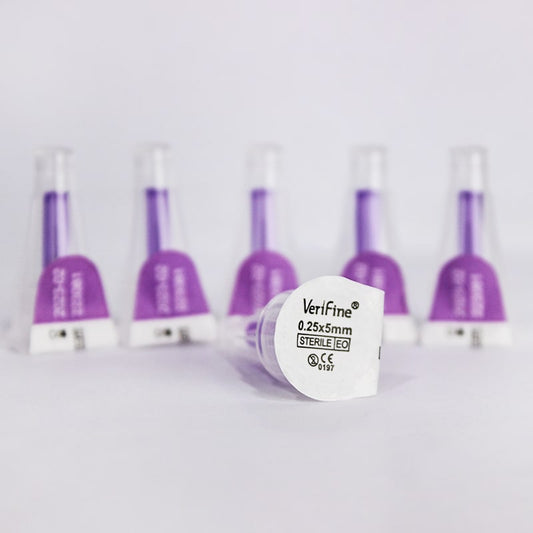 سنون انسولين ( VERIFINE ) قطعة 31G 5 mm - 100