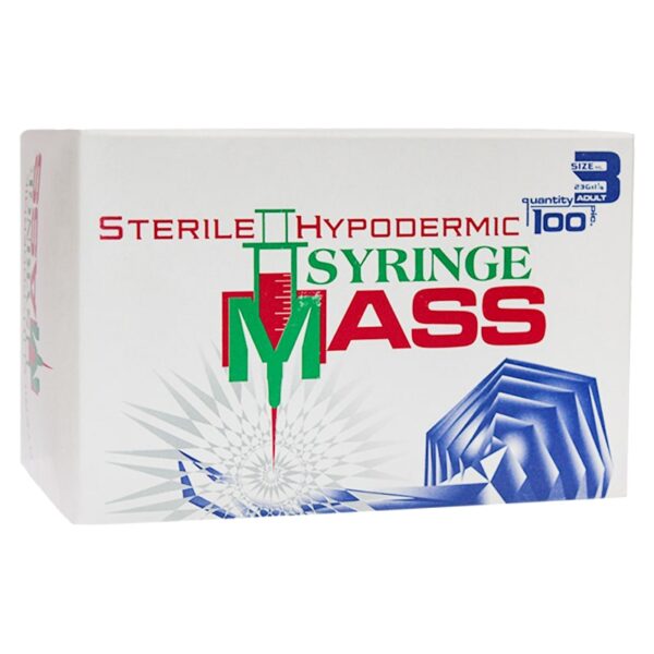 HYPODERMIC SYRINGE 3 ML ADULT ( MASS )
