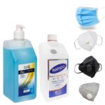 استريليم بايو 1 لتر + كحول رابيدو 1 لتر + ( ماس) ماسك استيك صينى مستورد 50 قعطة + ماسك kn 95 اسود + ماسك kn 95 رمادي + ماسك kn 95 ابيض