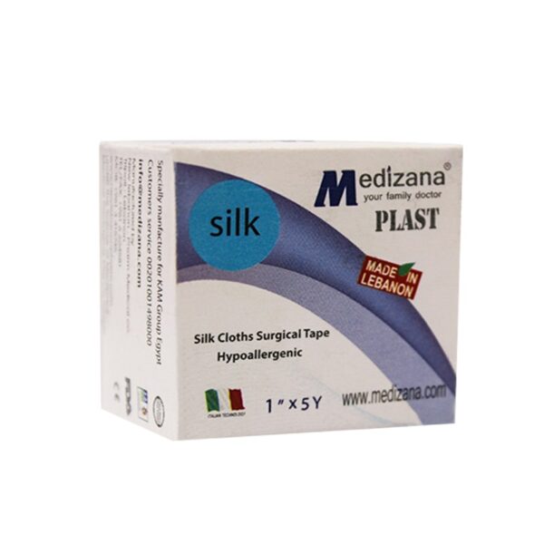 Silk Cloths Surgical Tape Hypoallergenic ( Medizana ) ( 1" x 5Y )