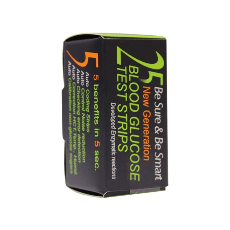 BLOOD GLUCOSE TEST STRIP ( be sure & be smart ) 25 strips Qasr Elteb