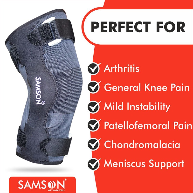 Samson Grey Knee Cap Hinged Open Patella Gel Pad at Rs 980/piece