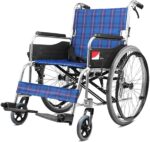 Lightweight folding medical wheelchair. كرسي طبي متحرك خفيف الوزن قابل للطي.