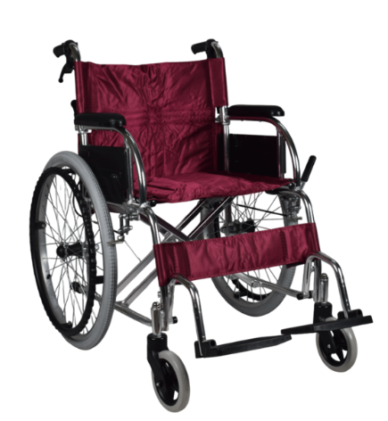 Capture55 كرسى متحرك يتحمل حتى 120 كيلو راحة وثبات يومى - Wheelchair supports up to 120 kg, daily comfort and stability - Image 1