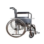 كرسى حمام متحرك لكبار السن بعجل كبير - Wheelchair for the elderly with a large wheel and a commode