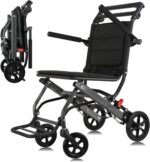 ⁦كرسى متحرك للسفر خفيف الوزن - Lightweight travel wheelchair⁩ - الصورة ⁦2⁩