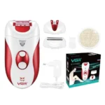 VGR 3-in-1 Rechargeable Epilator & Shaver – ماكينة إزالة الشعر في جي آر 3×1 قابلة للشحن (موديل V-702)