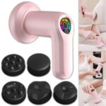 ⁦جهاز مساج كهربائي محمول بتقنية شياتسو مع رؤوس متعددة | Portable Electric Shiatsu Massage Gun with Multiple Heads⁩ - الصورة ⁦3⁩