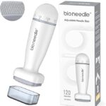 جهاز ديرما ستامب Bioneedle بإبر دقيقة قابلة للتعديل للعناية بالبشرة وتحفيز نمو الشعر – Bioneedle Adjustable Microneedling Derma Stamp for Skin Care & Hair Growth (120 Needles)