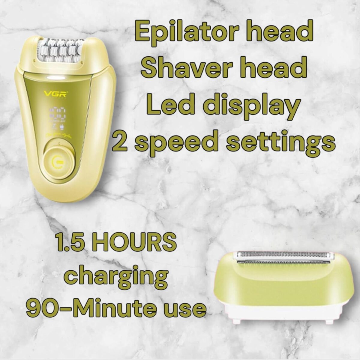 ماكينة إزالة الشعر VGR Voyager V-758 للسيدات | VGR Voyager V-758 Women Epilator - Image 7